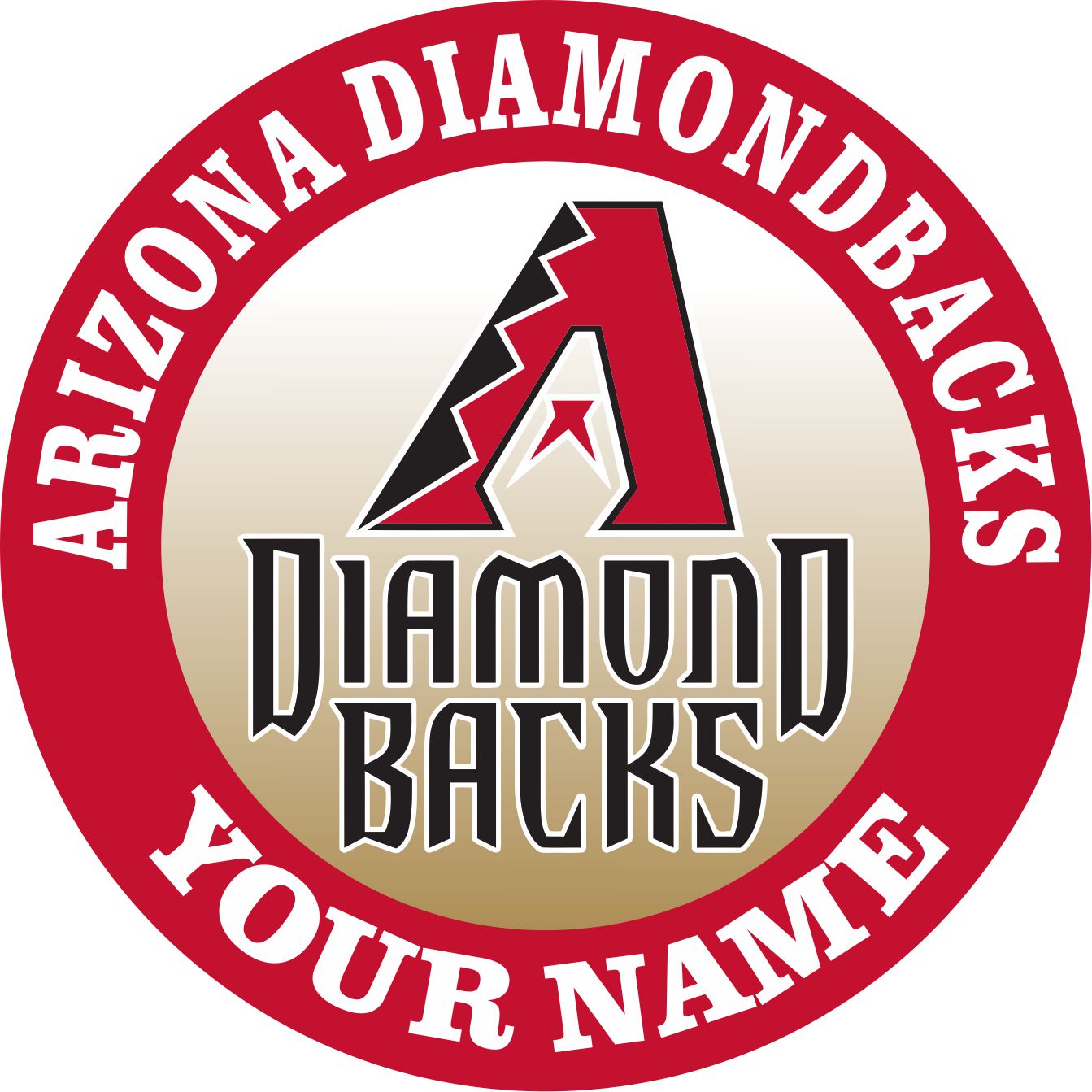 Arizona Diamondbacks Customized Logo vinyl decal